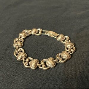 Brighton Silver Heart Link Bracelet